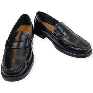 Bass Weejuns Katherine ll 8.5M Soft Black Leather Penny Loafer